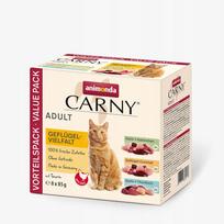 Šlapias kačių maistas ANIMONDA Carny paukštienos rinkinys, 8 x 85 g