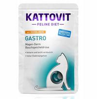 Drėgnas kačių ėdalas Kattovit Gastro su vištiena ir ryžiais, 85 g