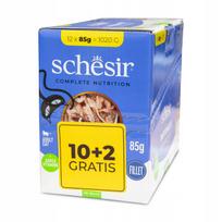 Konservai katėms Schesir, tunas su šprotai želė, 12 x 85 g