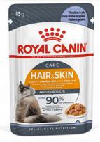 Šlapias kačių maistas Royal Canin Hair & Skin Care su žele, 85 g