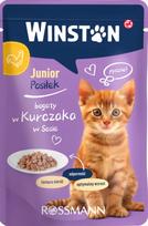 Šunų drėgnas maistas jauniems, su vištiena, WINSTON, 100 g
