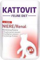 Šlapimo takų sveikatos paštetas KATTOVIT Niere/Renal su jautiena, 85 g
