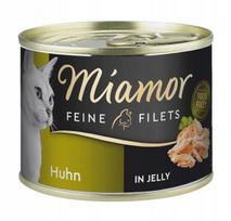 Katės konservai MIAMOR Feine Filets vištiena drebučiuose, 185 g