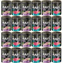Kačių konservai Rafi Cat Grain Free STERILE, 2 skonių rinkinys, 24 x 400 g