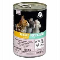 Katėms skirtas pašaras Pet Republic su vištiena ir menke drebučiuose, 400 g