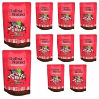 Šlapi kačių ėdalas Dolina Noteci Superfood su elniena ir jautiena, 10 x 85 g