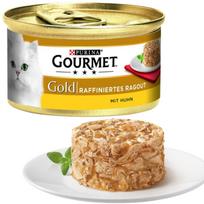 Šlapi katės ėdalas Gourmet Gold Ragout su vištiena padaže