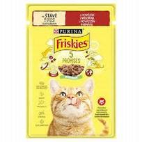 Kačių maistas FRISKIES su jautiena, 85 g, 26 vnt.