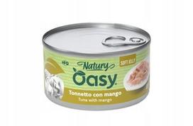 Katinų pašaras OASY Nature su tunu ir mangais, želėje, 85 g