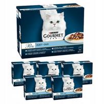 Kačių maistas Gourmet Perle Fish Duet, 12 x 85 g, 6 pakuotės