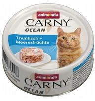 Šlapi kačių ėdalas Animonda Carny Ocean, tunas ir jūrų gėrybės, 80 g