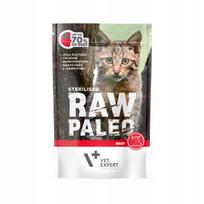 Pašaras sterilizuotoms katėms RAW PALEO su jautiena, 100 g, galiojimo data 2026-10-05