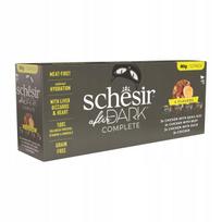 Šlapiųjų kačių pašarų rinkinys SCHESIR After Dark, įvairių skonių, 12 x 80 g