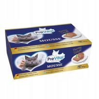 PreVital katėms, konservas su žuvimi ir mėsa, 85 g, 12 vnt.