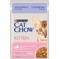 Kačių ėdalas PURINA CAT CHOW kačiukams su ėriena ir cukinija, 85 g