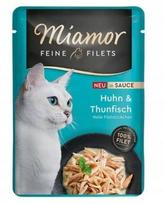 Šunų konservai Miamor Feine Filets, 100 g, vištiena su tuno filė padaže