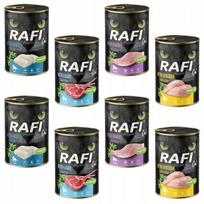 Šlapi kačių pašarai RAFI CAT Dolina Noteci, įvairių skonių, be grūdų, 8 x 400 g