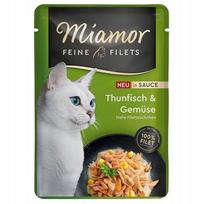 Katėms skirtas Miamor Feine Filets tunas su daržovėmis padaže, 100 g
