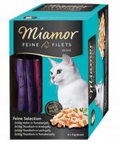 Kačių pašaras Miamor Feine Filets MINI, maišelių rinkinys, 8 x 50 g, įvairių skonių