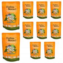 Katėms skirta Dolina Noteci Superfood su antiena ir jautiena, 10 x 85 g