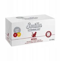 Veterinarinis pašaras katėms Smilla Renal, vištiena ir jautiena, 8 x 100 g