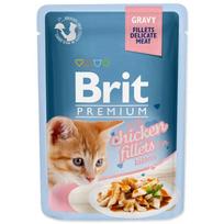 Kačių paštetas BRIT, 85 g, kačiukams, vištienos filė padaže