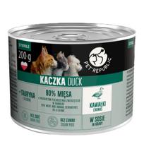 Šlapias kačių maistas su antienos gabaliukais padaže, 200 g, Pet Republic