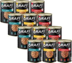 Šunų konservai RAFI CLASSIC Dolina Noteci, įvairūs skoniai, 12 x 415 g