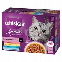 Šlapias kačių maistas Whiskas AROMATIC padaže, 12 x 85 g