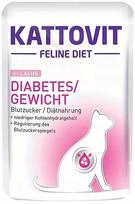 Šlapias kačių ėdalas KATTOVIT Diabetes su lašiša, 85 g, diabetu sergančioms katėms