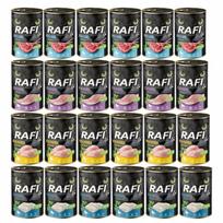 Katės konservai Dolina Noteci RAFI Sterilised, įvairūs skoniai, 24 x 400 g