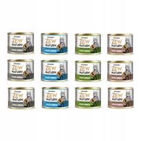Šlapias kačių ėdalas Zew Natury Premium, įvairių skonių, 12 x 185 g