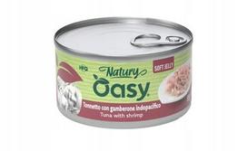 Kačių maistas OASY Nature želė su tunu ir krevetėmis, 85 g