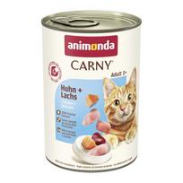 Drėgnas kačių ėdalas Animonda Carny Adult su vištiena ir lašiša, 400 g