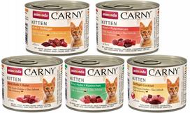 Kačių konservai Animonda Carny Kitten, įvairių skonių rinkinys, 5 x 200 g