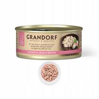 Vištienos ir krabų mėsos konservai katėms Grandorf, 70 g