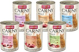 Katėms skirtas konservų rinkinys Animonda Carny Adult, įvairūs skoniai, 6 x 400 g