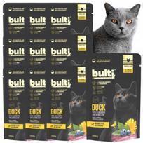 Šlapias kačių ėdalas BULTI SUPERFOODS su antiena ir mėlynėmis, 10 x 100 g