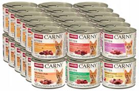 Kačių ėdalas Animonda Carny Kitten, 36 x 200 g, įvairūs skoniai