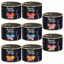 Šlapias kačių maistas DOLINA NOTECI Premium, įvairių skonių, 8 x 185 g, be grūdų