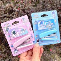 Dango Daikazoku Cartoon Mini Stapler Set: Cute Creature Design for Students white