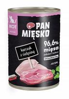 Šunų ėdalas Pan Mięsko Junior su vištiena ir veršiena, 400 g