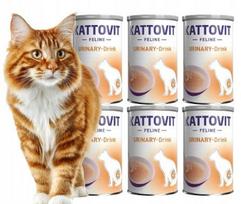 Katėms skirtas Kattovit Feline Urinary gėrimas su vištiena, 6 x 135 ml