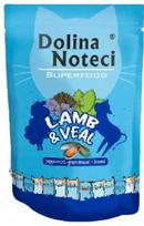 Šunų maistas Dolina Noteci Superfood, ėrienos ir veršienos padaže, katėms, 85 g