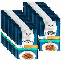 Šlapias kačių ėdalas PURINA GOURMET PERLE su triušiena padaže, 26 x 85 g
