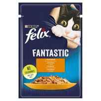 Šlapi kačių maistas FELIX su vištiena, 85 g