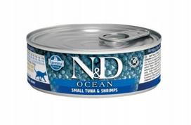 Šlapus kačių ėdalas Farmina N&D Ocean su tunu ir krevetėmis, 70 g