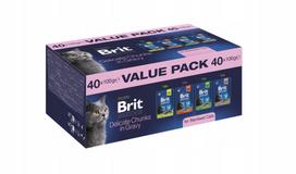 Sterilizuotų kačių pašaras Brit Premium by Nature, filė gabaliukai padaže, 40 x 100 g