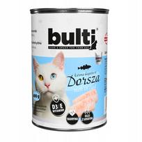 Kačių maistas BULTI su menke ir lašišų aliejumi, 400 g