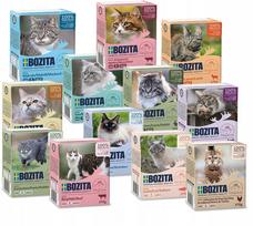 Katėms skirtas maistas BOZITA, 24 x 370 g, įvairių skonių